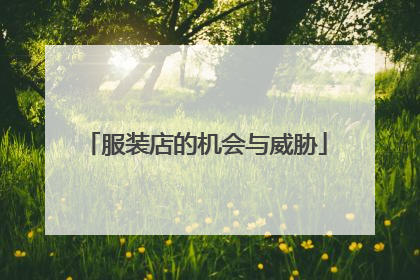服装店的机会与威胁