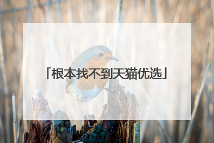 根本找不到天猫优选