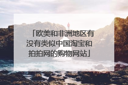 欧美和非洲地区有没有类似中国淘宝和拍拍网的购物网站