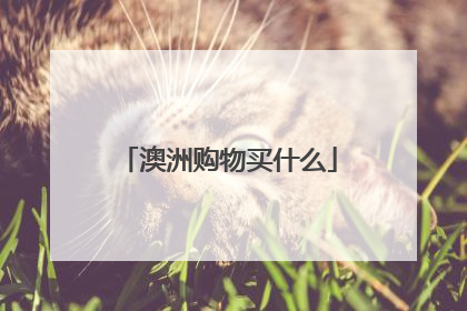 澳洲购物买什么
