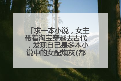 求一本小说,女主带着淘宝穿越去古代,发现自己是多本小说中的女配炮灰(都在同一个界面)