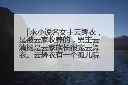 求小说名女主云舞衣,是被云家收养的,男主云清扬是云家族长很宠云舞衣。云舞衣有一个孤儿院朋友叫冷风。