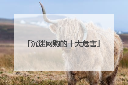 沉迷网购的十大危害