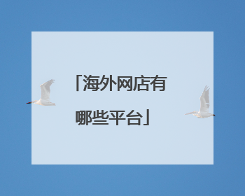 海外网店有哪些平台