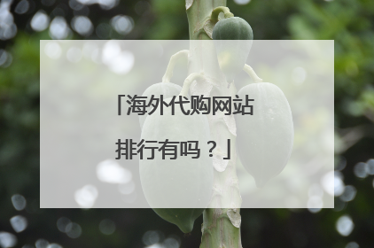 海外代购网站排行有吗?