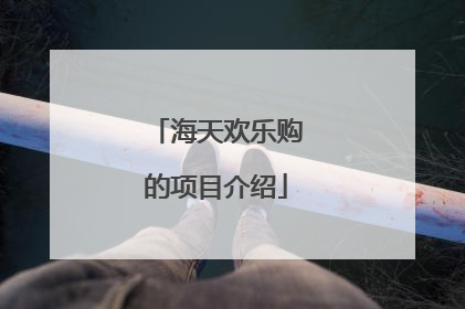 海天欢乐购的项目介绍