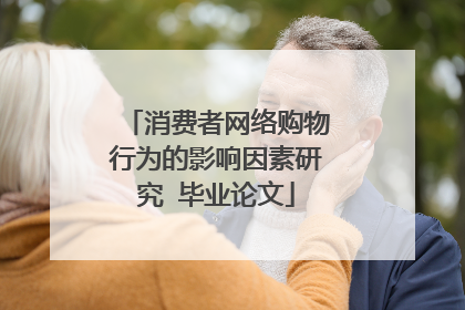 消费者网络购物行为的影响因素研究 毕业论文