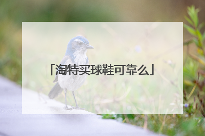 淘特买球鞋可靠么