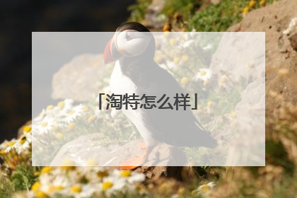 淘特怎么样