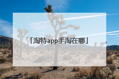 淘特app手淘在哪