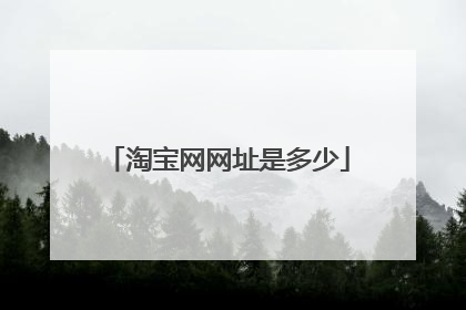 淘宝网网址是多少