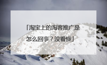 淘宝上的淘客推广是怎么回事？没看懂