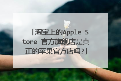 淘宝上的Apple Store 官方旗舰店是真正的苹果官方店吗?