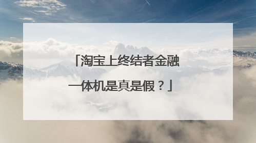 淘宝上终结者金融一体机是真是假?
