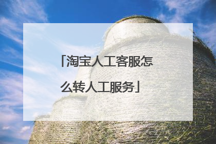 淘宝人工客服怎么转人工服务