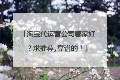 淘宝代运营公司哪家好?求推荐,靠谱的!