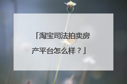 淘宝司法拍卖房产平台怎么样?