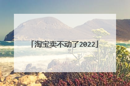 淘宝卖不动了2022