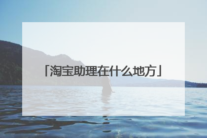 淘宝助理在什么地方