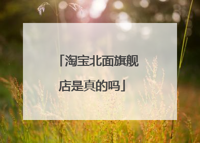 淘宝北面旗舰店是真的吗