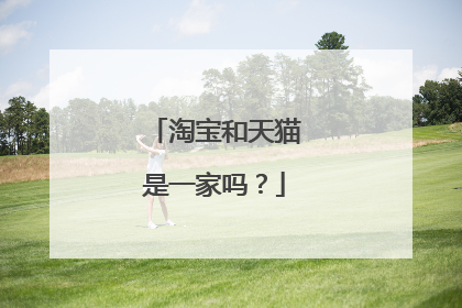 淘宝和天猫是一家吗?