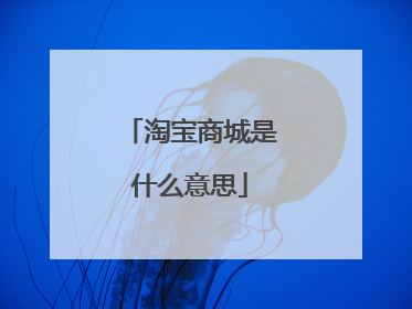 淘宝商城是什么意思