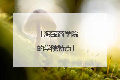 淘宝商学院的学院特点