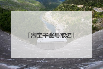 淘宝子账号取名