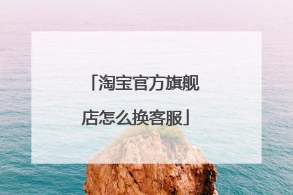 淘宝官方旗舰店怎么换客服