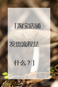 淘宝店铺发货流程是什么？