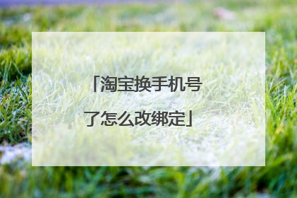 淘宝换手机号了怎么改绑定