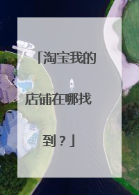 淘宝我的店铺在哪找到?
