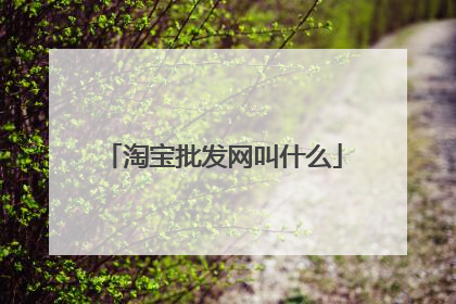 淘宝批发网叫什么