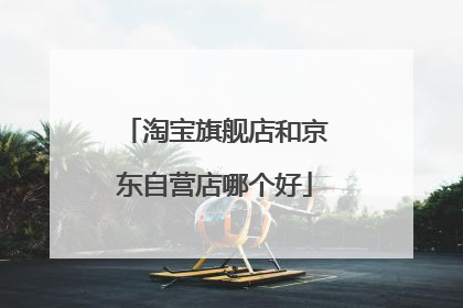 淘宝旗舰店和京东自营店哪个好