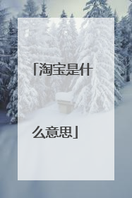 淘宝是什么意思