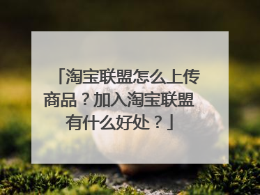 淘宝联盟怎么上传商品?加入淘宝联盟有什么好处?