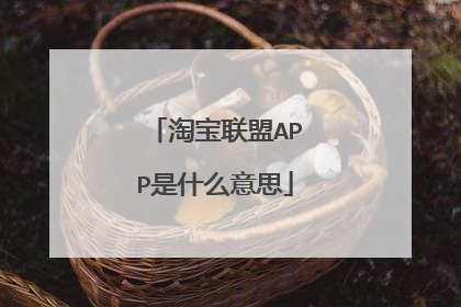 淘宝联盟APP是什么意思