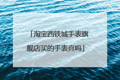 淘宝西铁城手表旗舰店买的手表真吗