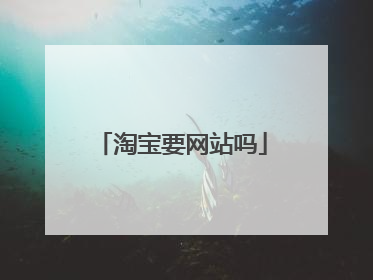 淘宝要网站吗