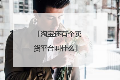 淘宝还有个卖货平台叫什么