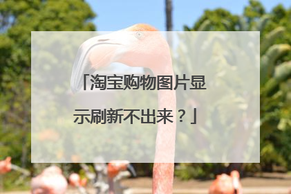 淘宝购物图片显示刷新不出来?