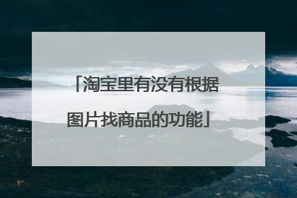 淘宝里有没有根据图片找商品的功能