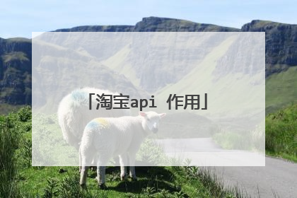 淘宝api 作用