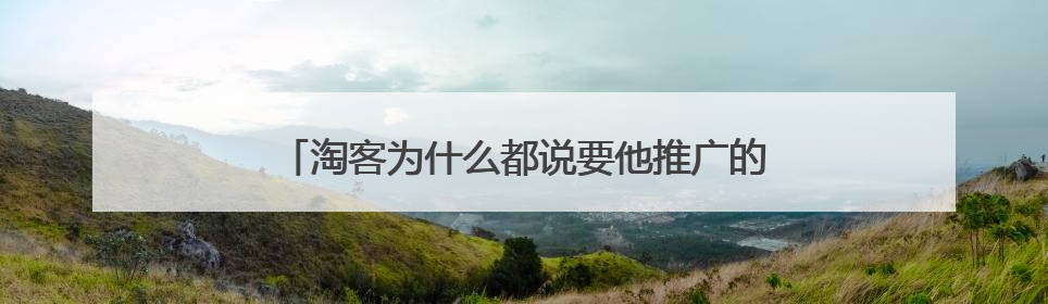 淘客为什么都说要他推广的商品是所有淘客里最高佣金