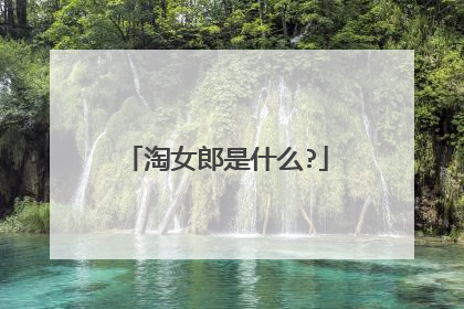 淘女郎是什么?