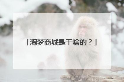 淘梦商城是干啥的?