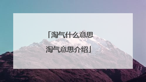 淘气什么意思 淘气意思介绍