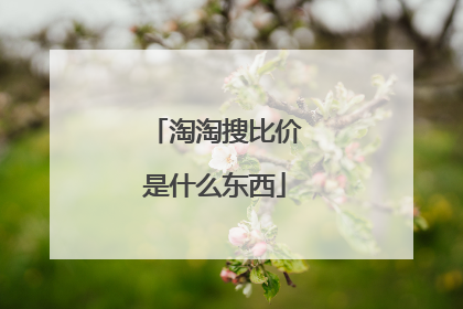 淘淘搜比价是什么东西