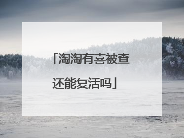 淘淘有喜被查还能复活吗
