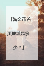 淘金币首页地址是多少?